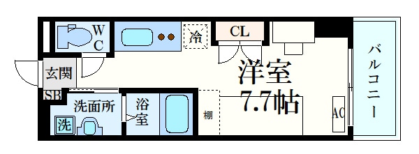 ルリエクラ医大前の物件間取画像