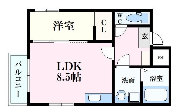 セブンプロート草津浜町の物件間取画像