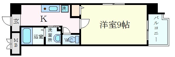 比治山橋駅 徒歩3分 5階の物件間取画像