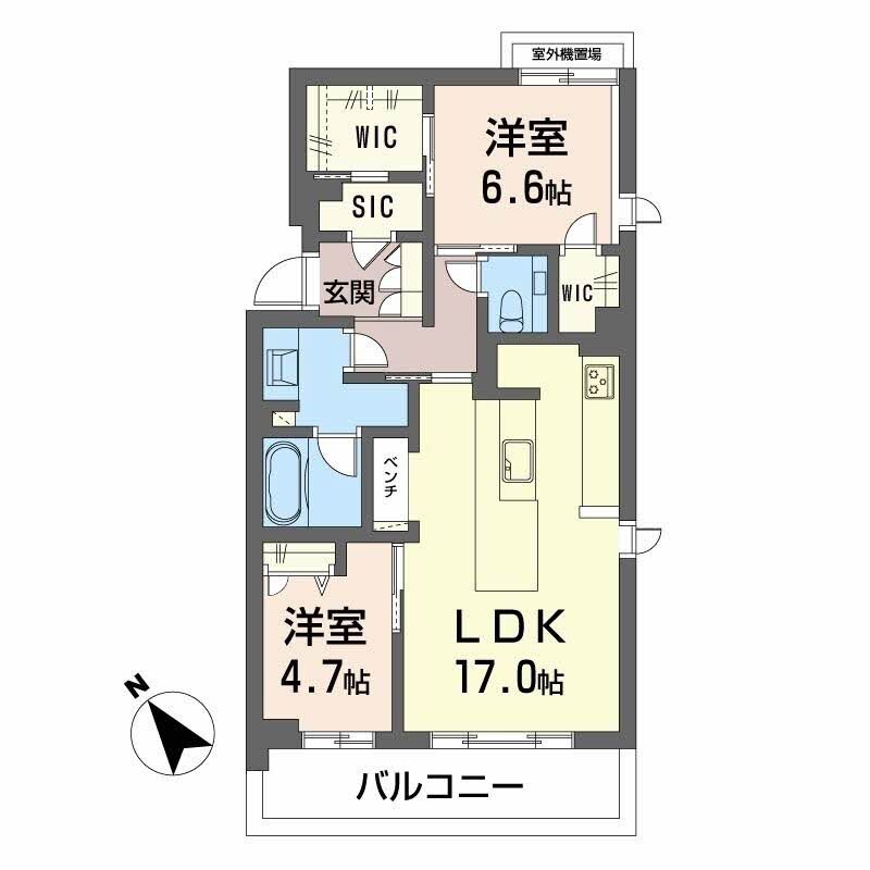 トラピッチェエメラルドの物件間取画像