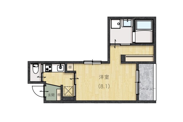 La vie大町東の物件間取画像