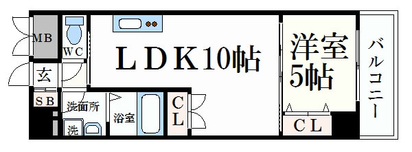 リーベングランツ平和大通りの物件間取画像