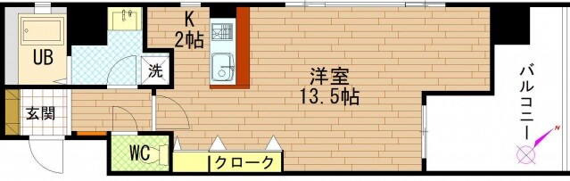 グラビスコート十日市の物件間取画像