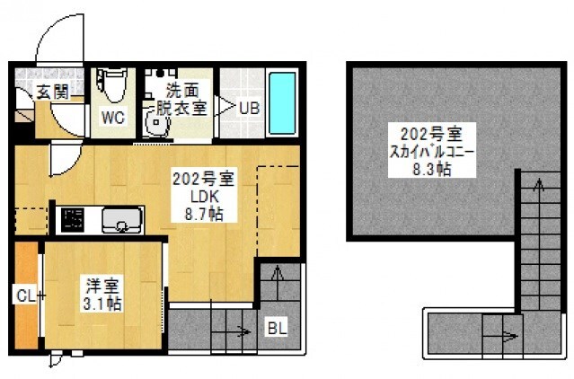 Grandtic Reveの物件間取画像