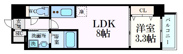 S-RESIDENCE広島駅clarityの物件間取画像