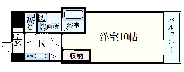 白島駅 徒歩7分 4階の物件間取画像