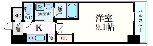 S-RESIDENCE広島駅clarityの物件間取画像