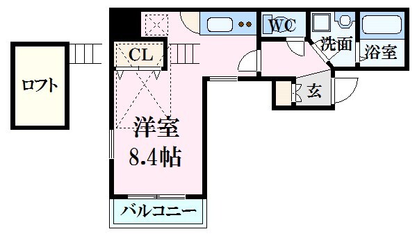 土橋駅 徒歩3分 2階の物件間取画像