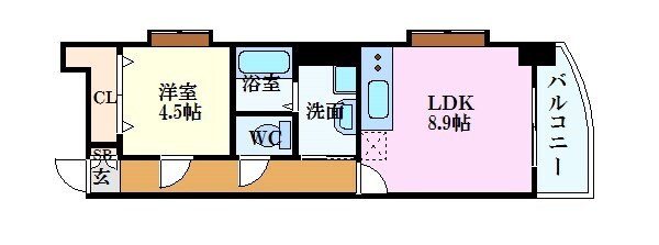 Gold Court 宝町の物件間取画像