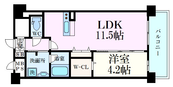 リヴィエール東白島の物件間取画像