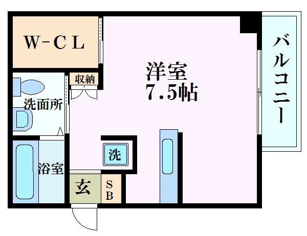 ソルヴェール舟入本町の物件間取画像