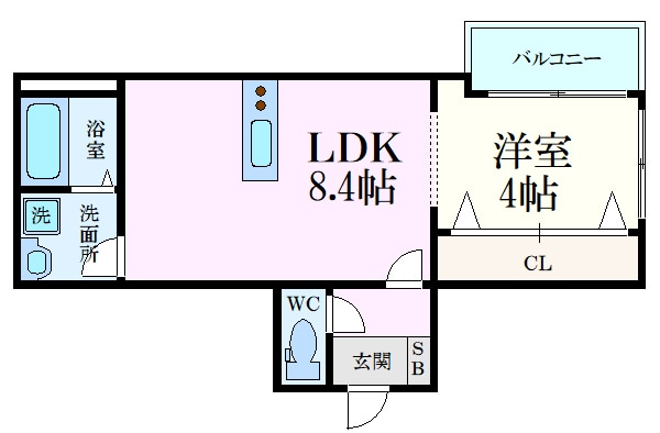 リタリッチ四番館の物件間取画像