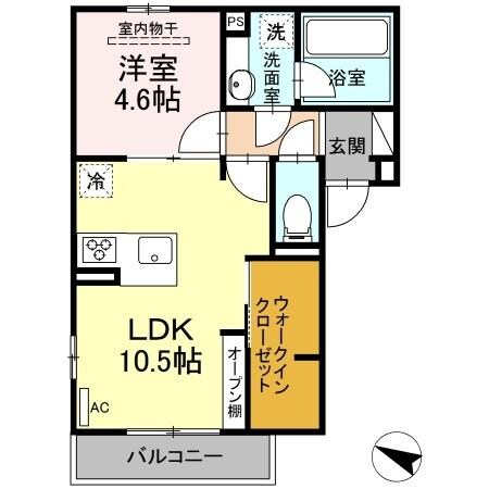 フィオーレ井口明神の物件間取画像