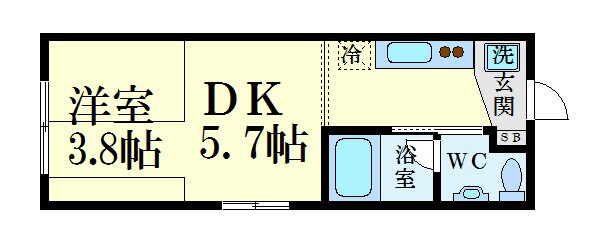 ニホコーポラスIIIの物件間取画像