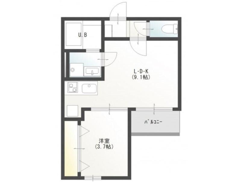 Lien城内の物件間取画像