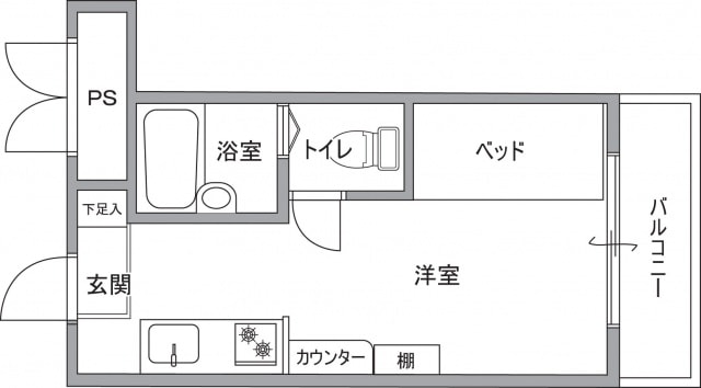 物件間取画像