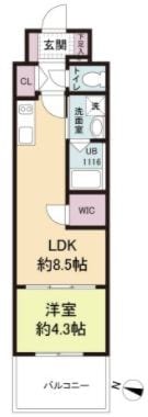 ヴィラ博丈比治山（旧：ブランシエスタ比治山）の物件間取画像