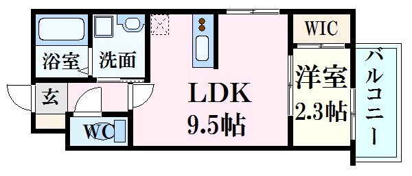 セブンプロート庚午南の物件間取画像