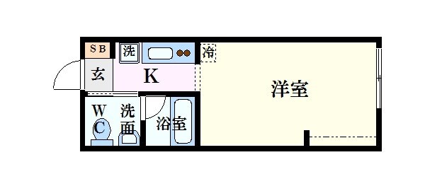 エストレビータ大芝の物件間取画像