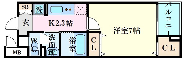 飛燕館の物件間取画像