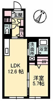 グリーンコート府中の物件間取画像