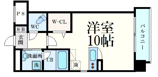 Der Glanz.Y2 比治山の物件間取画像