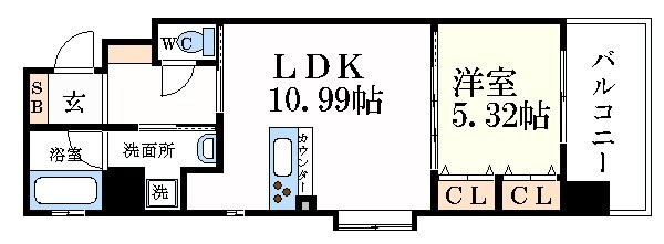 ラフィネの物件間取画像