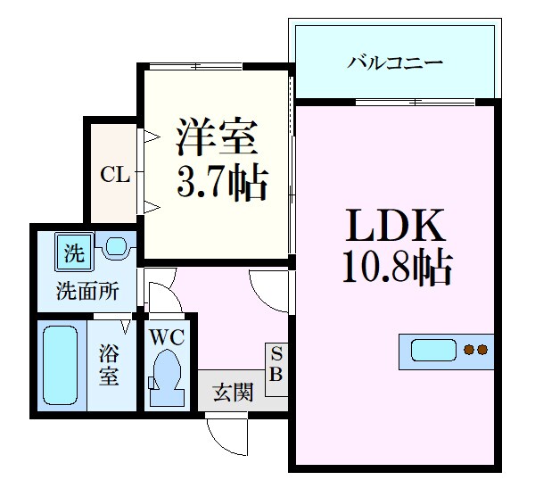 リタリッチ参番館の物件間取画像