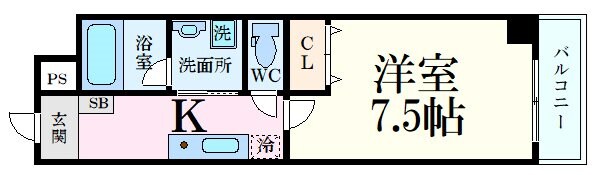 Pablo観音本町Iの物件間取画像