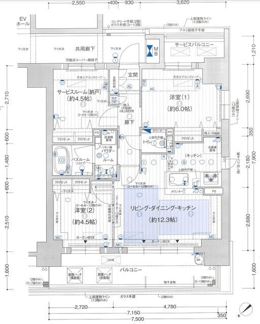 プレサンス　ロジェ　昭和町ザ・レジデンスの物件間取画像