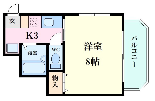 比治山エコテラスの物件間取画像