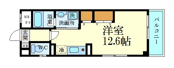 アルファレガロ天満公園の物件間取画像