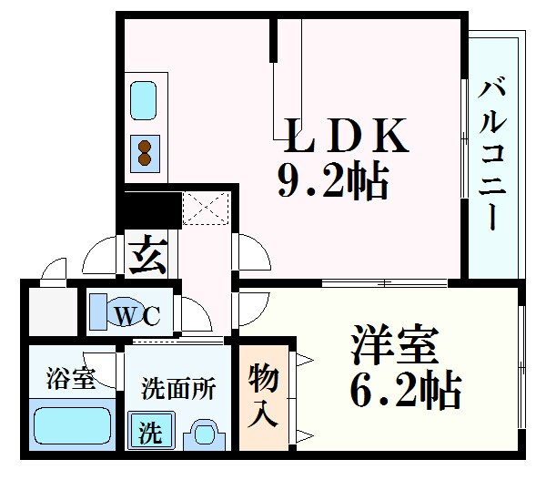 バロンズコートの物件間取画像