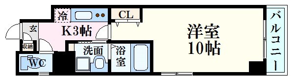 エイトバレー43平和大通りの物件間取画像