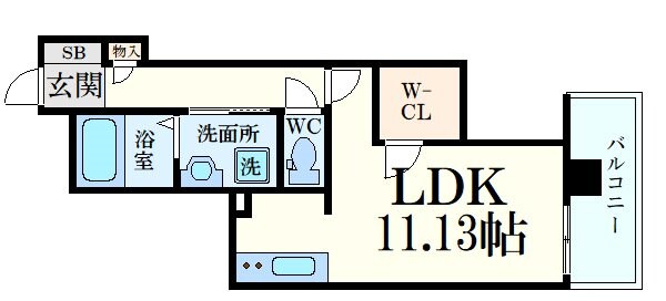 ソフィアコート江波南の物件間取画像