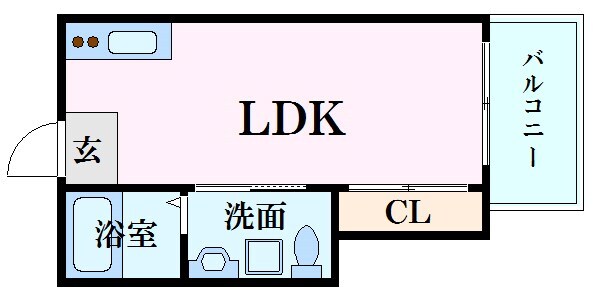 尾長東アパートA棟の物件間取画像