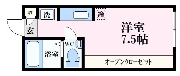 イリス堀越の物件間取画像