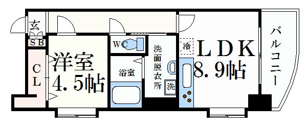 Gold Court 宝町の物件間取画像