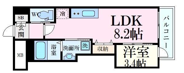月光呉本町ツインタワーツヴァイ（弐番館）の物件間取画像