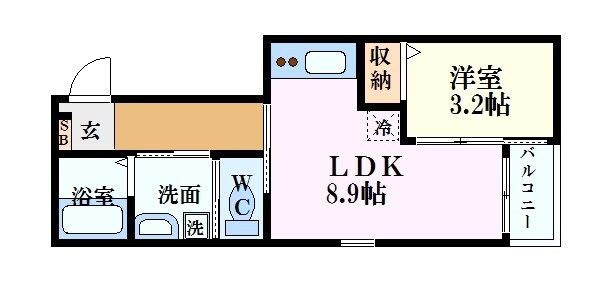 サンライズ京橋の物件間取画像