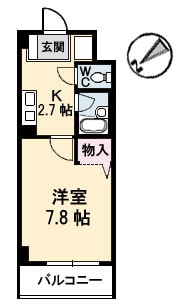 JRBハイツ横川の物件間取画像