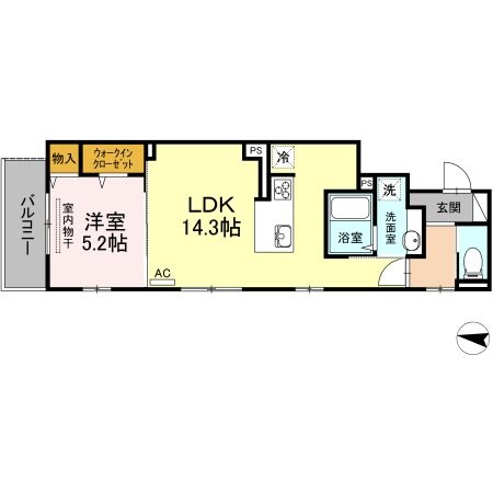 グランテリア楽々園Wの物件間取画像