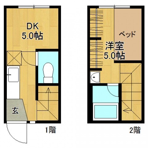 カリブ海老園の物件間取画像