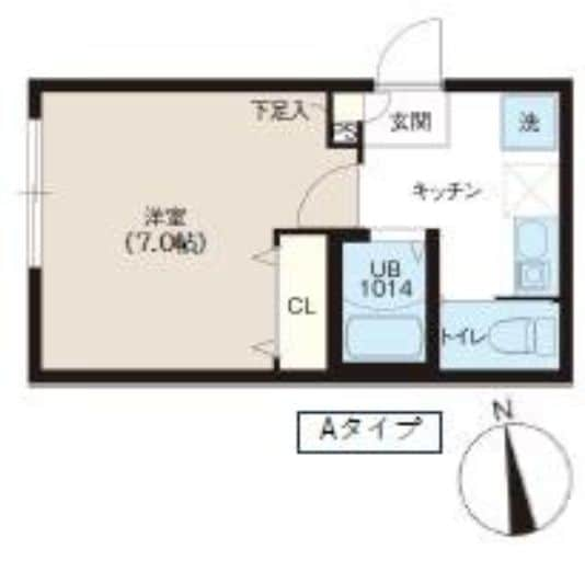 蓮根駅 徒歩7分 2階の物件間取画像