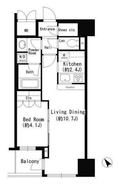 四谷三丁目駅 徒歩9分 3階の物件間取画像