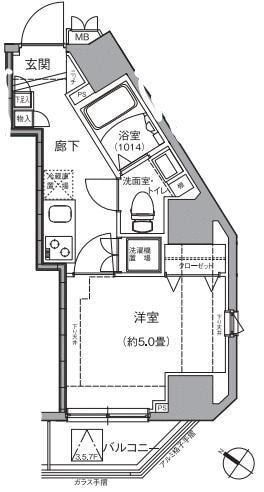 ミテッツァ北品川の物件間取画像