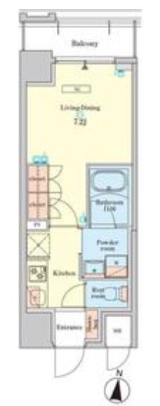 菊川駅 徒歩3分 2階の物件間取画像