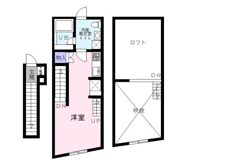 ＫＡＧＵＲＡＺＡＫＡ－ＭＹの物件間取画像