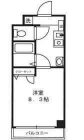 カルナ市谷薬王寺の物件間取画像