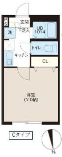 蓮根駅 徒歩7分 1階の物件間取画像